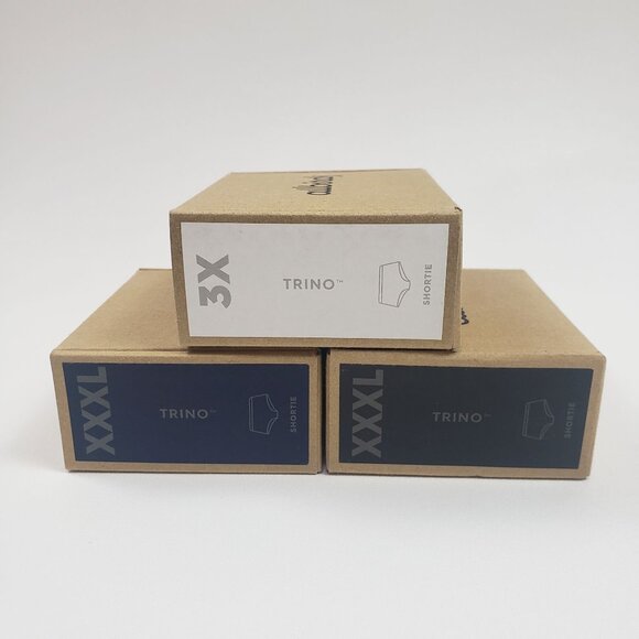 allbirds Other - Allbirds Womens Shortie Underwear Trino Blend 3-Pack 3X & XXXL Navy Nimbus Black